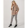 Nina Leonard Long Sleeve Chevron Faux Fur Jacket, 1 of 4