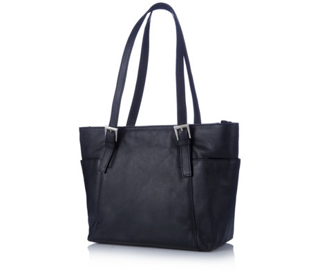 Amanda Lamb Medium Leather Shopper Bag - QVC UK