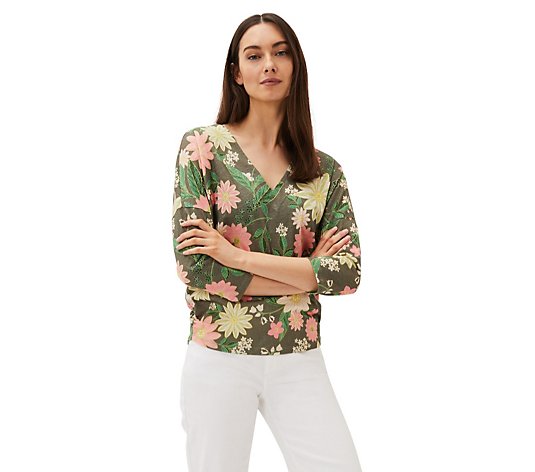 Phase Eight Lilypad Floral Print Top
