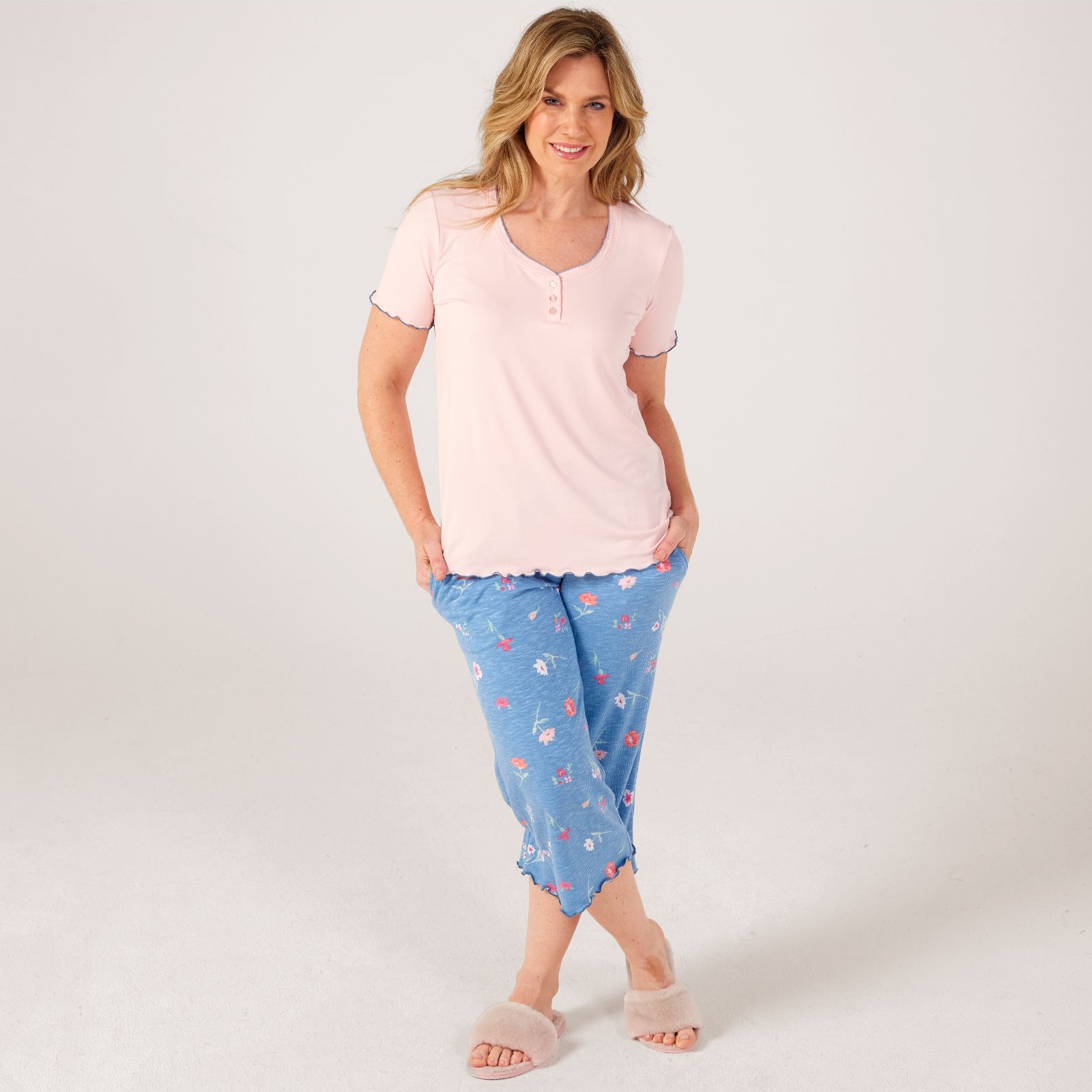 Cuddl Duds Smart Comfort Capri PJ - QVC UK