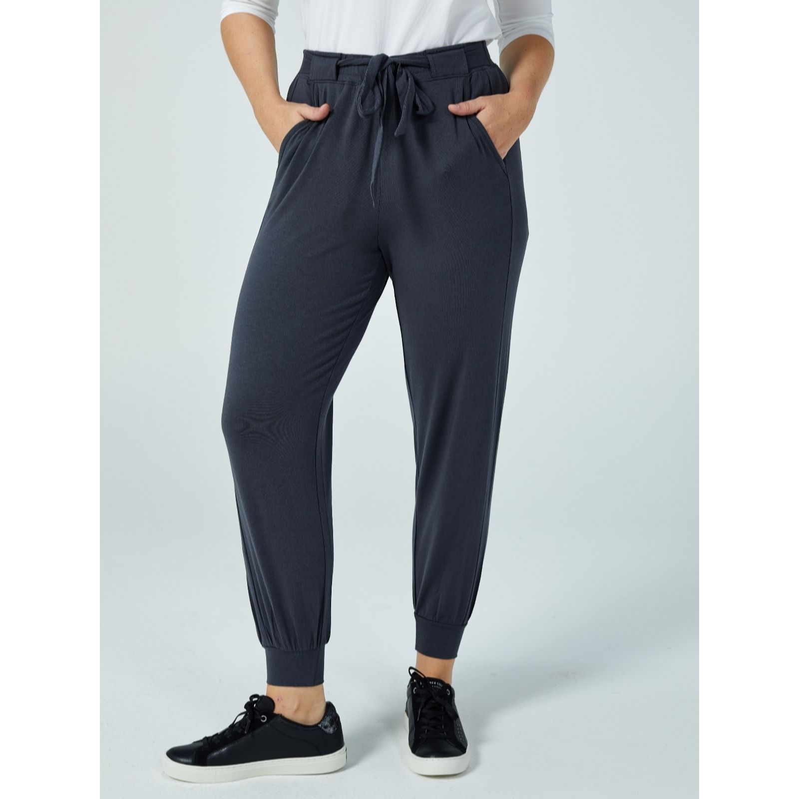 Qvc anybody cozy hot sale knit jogger pants