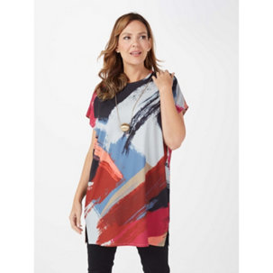 WynneLayers Painterly Abstract Tunic - 194980