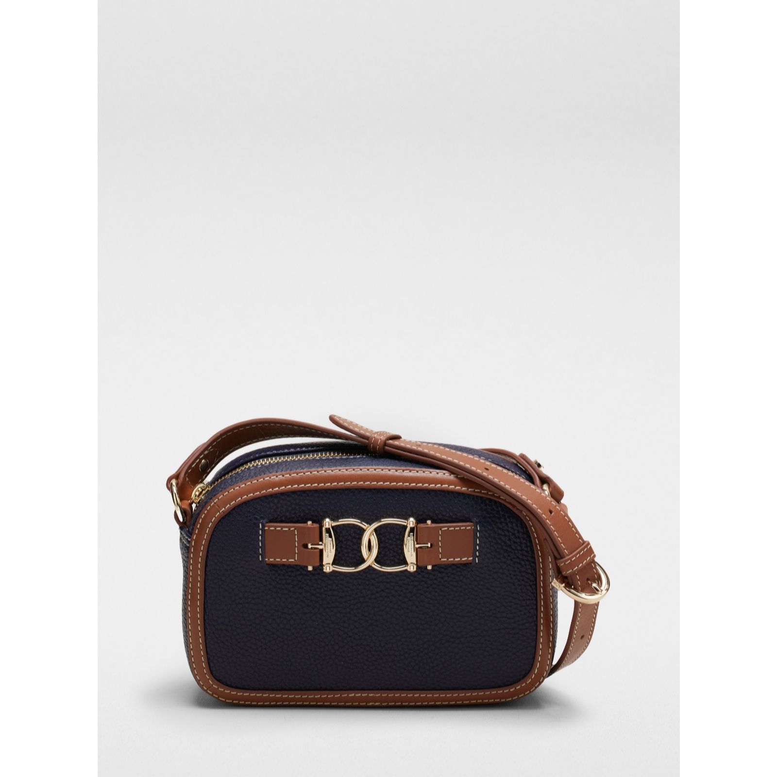 Paul Costelloe Snaffle Small Leather Crossbody Bag QVC UK