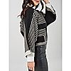 Wynne Collection Softknit Patterned Double Knit Sweater, 3 of 5