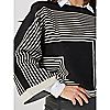 Wynne Collection Softknit Patterned Double Knit Sweater, 4 of 5
