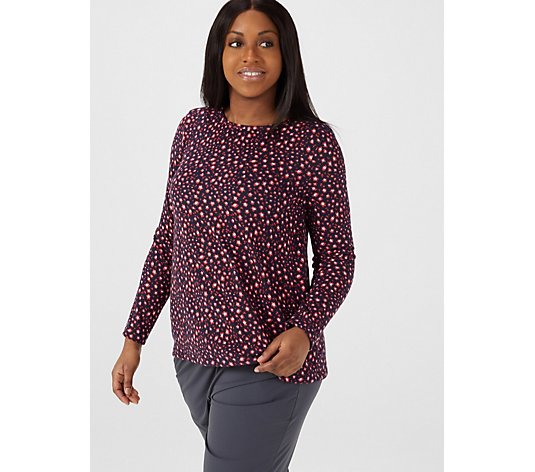 Kim & Co Printed Soft Touch Jersey Long Sleeve Top
