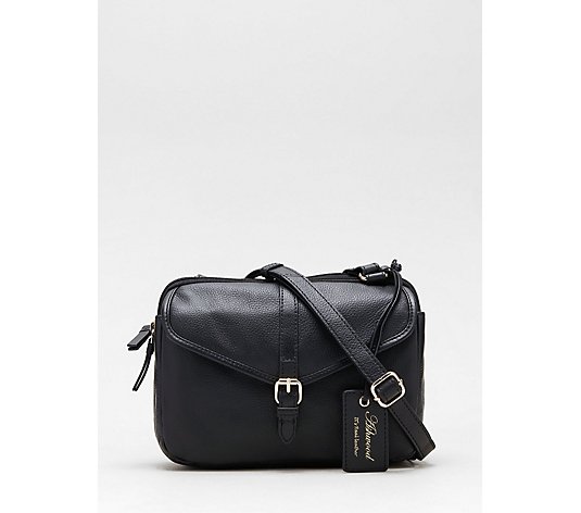 Ashwood Medium Ingrid Buckle Pocket Leather Crossbody Bag