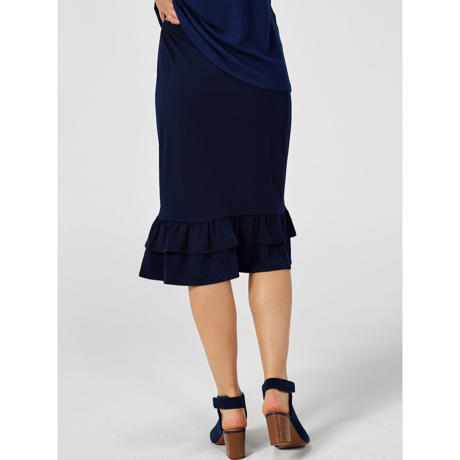 Ruffle mini 2025 skirt qvc