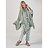 Cozee Home Faux Fur Trimmed Velvetsoft Poncho, 1 of 7