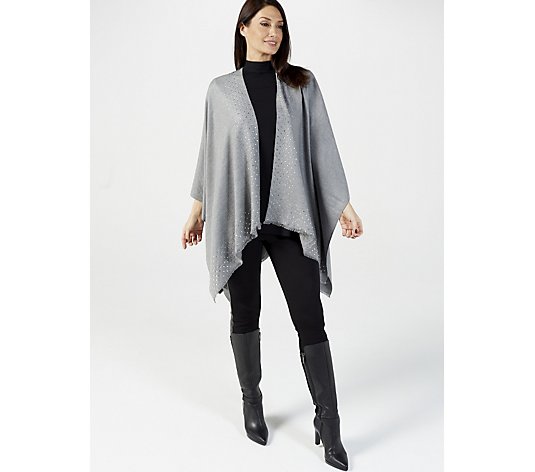 Frank Usher Cashmere Feel Wrap with Crystal Detail
