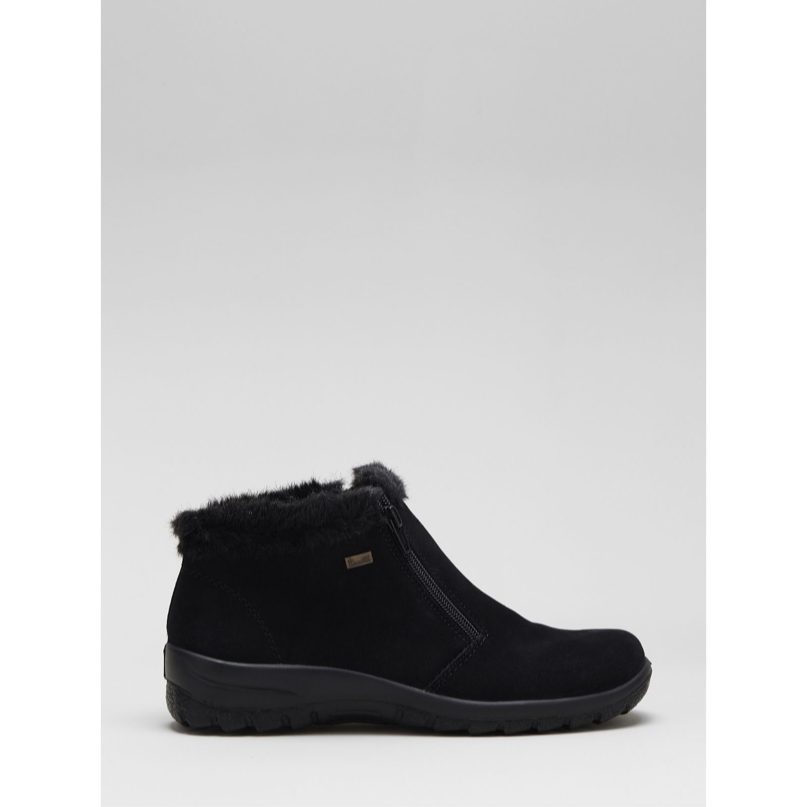 rieker black suede boots