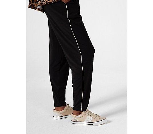Kim & Co Brazil Jersey Contrast Piped Trousers