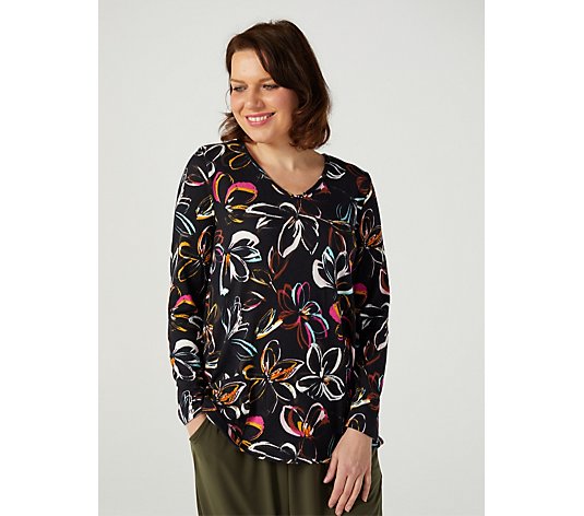 Kim & Co Soft Touch Long-Sleeve Tunic with Pockets