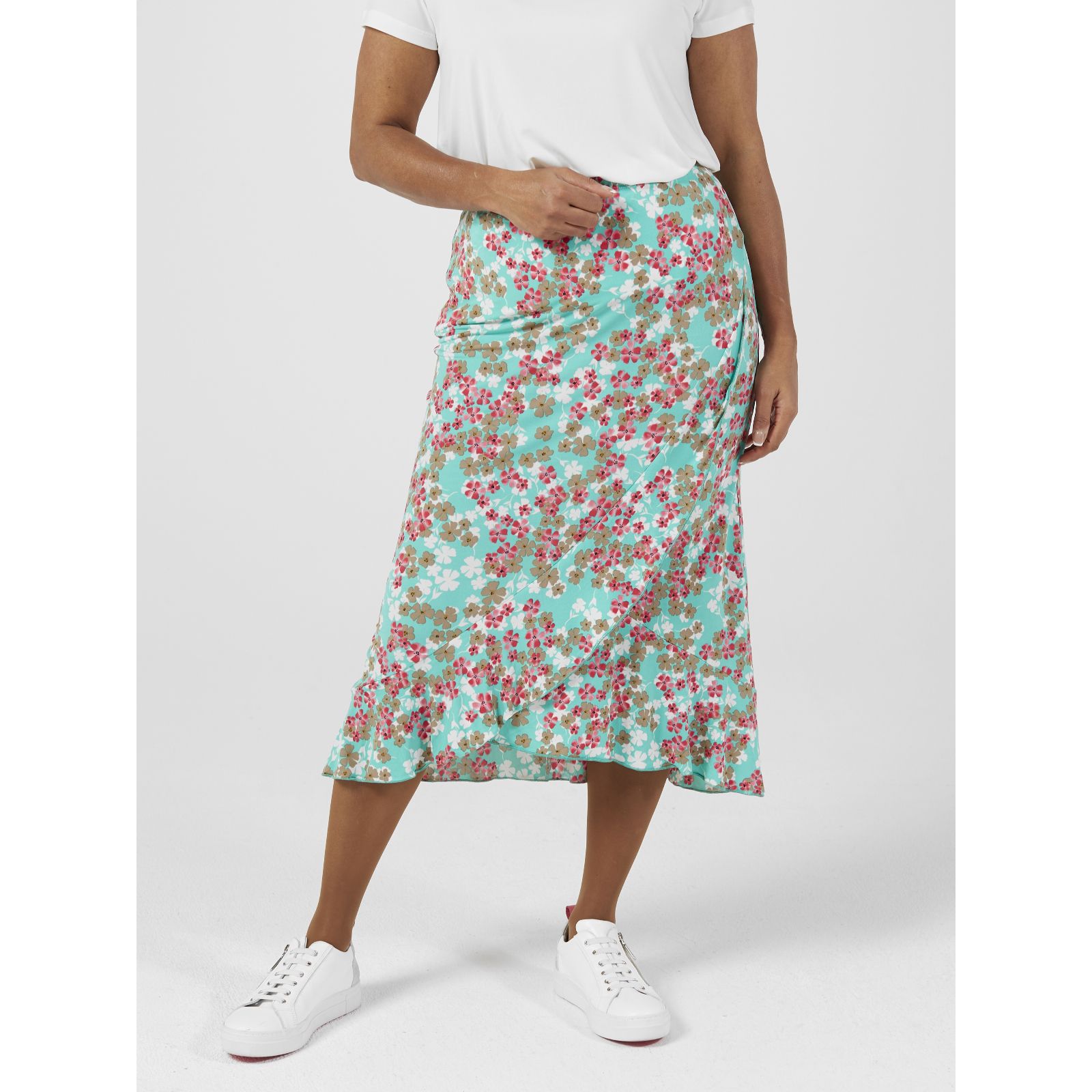 Green midi shop skirt qvc