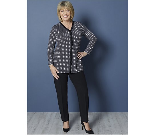 Ruth Langsford Contrast Placket Print Tunic Top