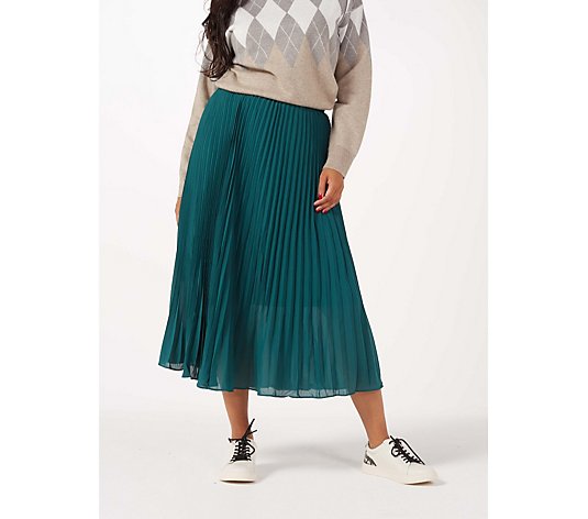 Ben de Lisi Pleated Midi Skirt