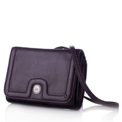 Stone Mountain Leather Mini Organiser Purse Cross Body Bag QVC UK