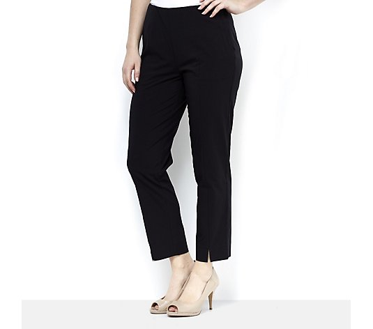 Outlet MarlaWynne Bengaline Front Seam Detail Trousers - QVC UK