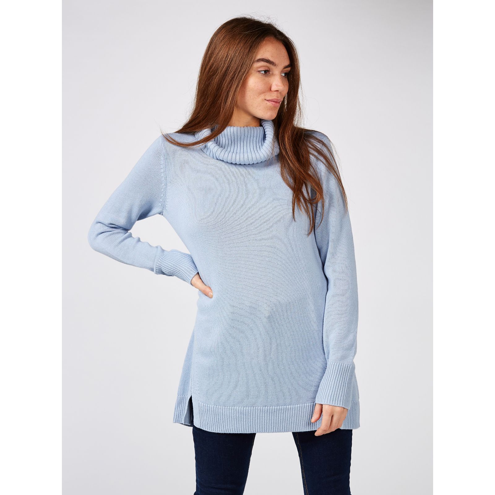 long roll neck jumper