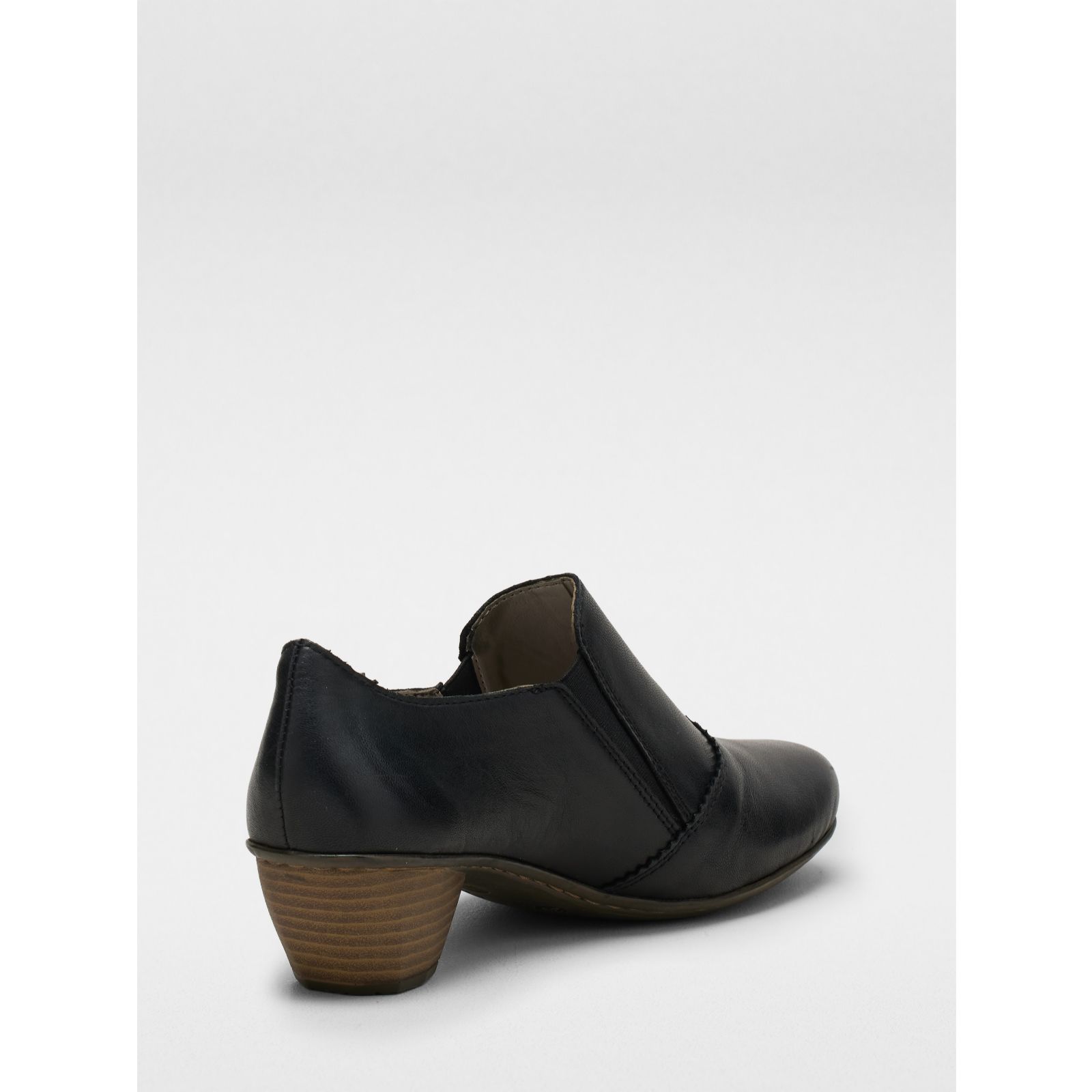 Rieker Leather Heeled Shoe QVC UK