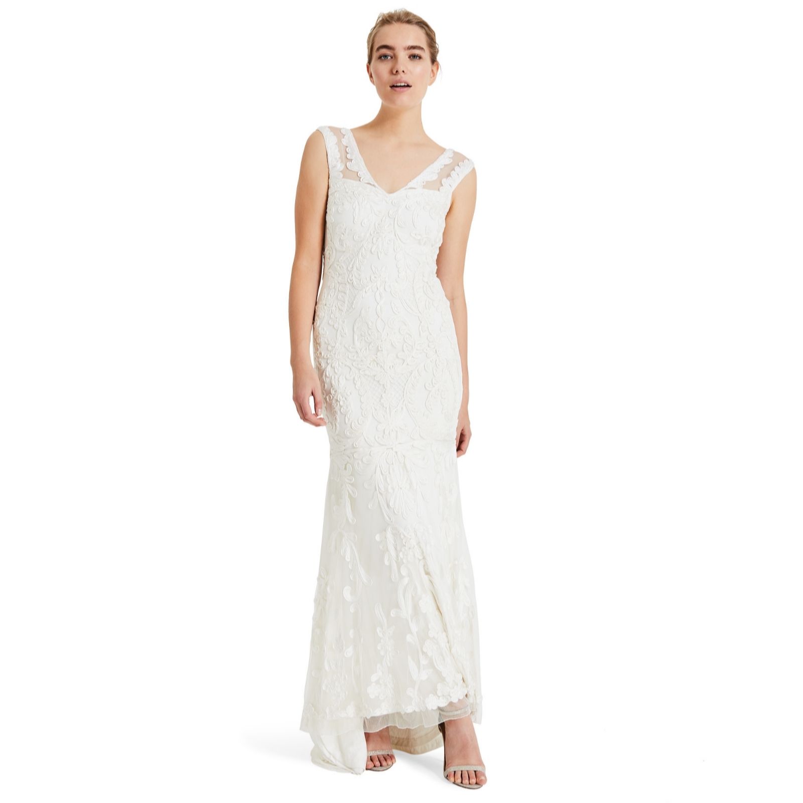 Phase Eight Valerie Tapework Bridal Dress Qvc Uk