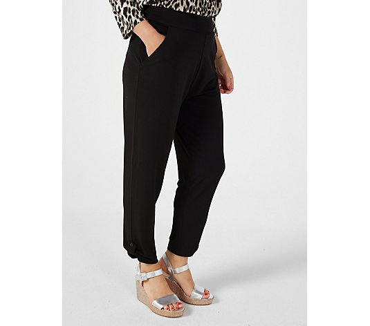 Kim & Co Brazil Knit Trousers with Button Detail