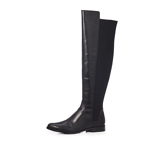 Clarks Daina Rae Over The Knee Leather Boot Standard Fit