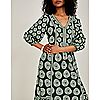 Monsoon Artisan Studio Ashoka Circle Print Midi Dress, 6 of 7