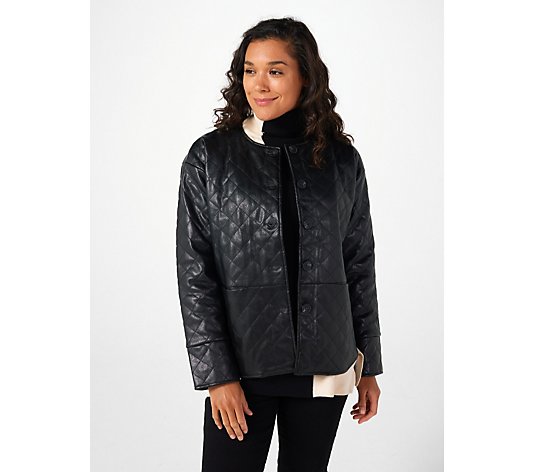 Wynne Collection Quilted Faux Leather Topper