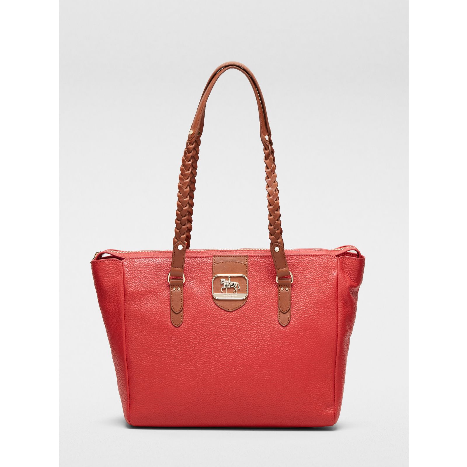 Paul Costelloe Gymkhana Leather Tote Bag QVC UK