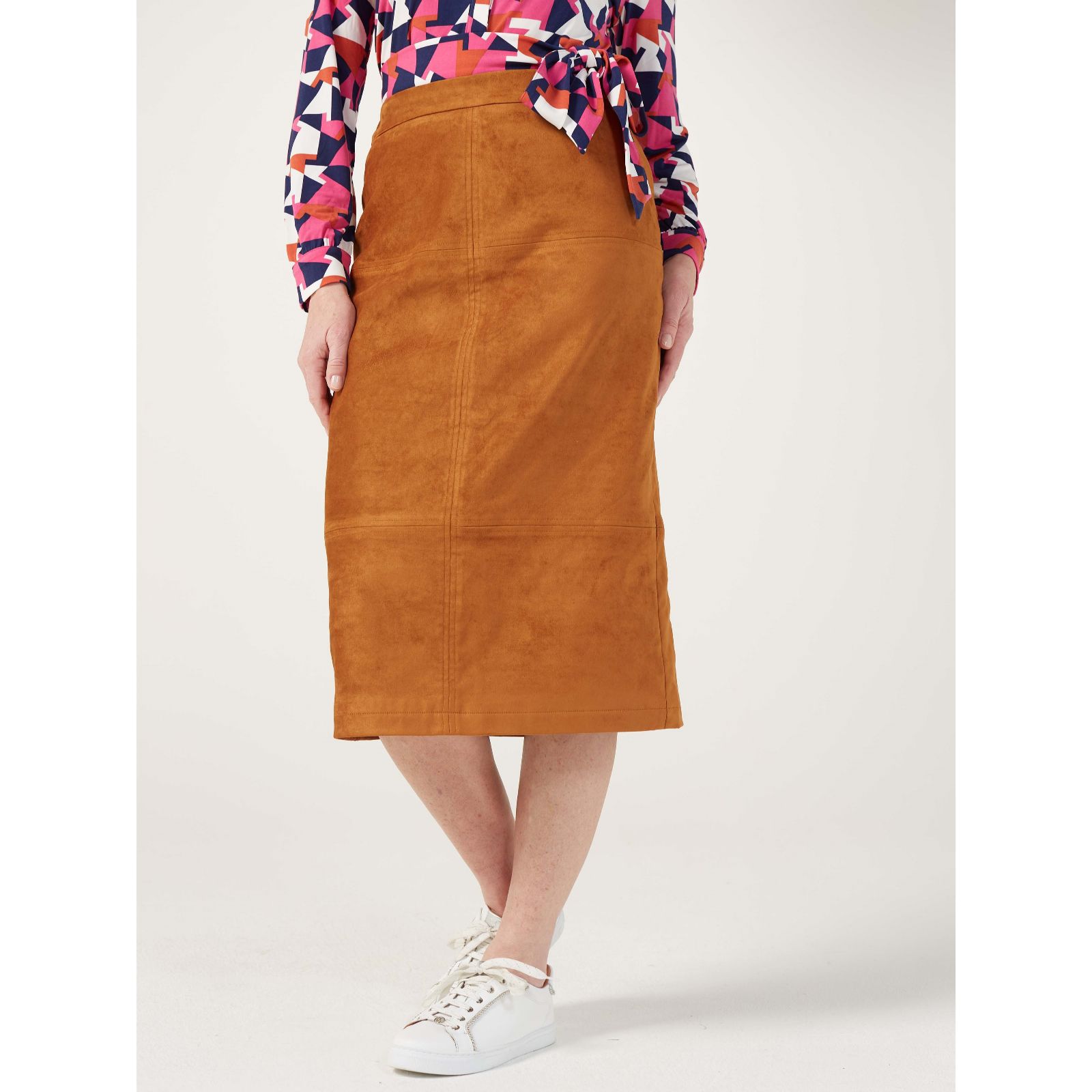 Brown corduroy outlet skirt qvc