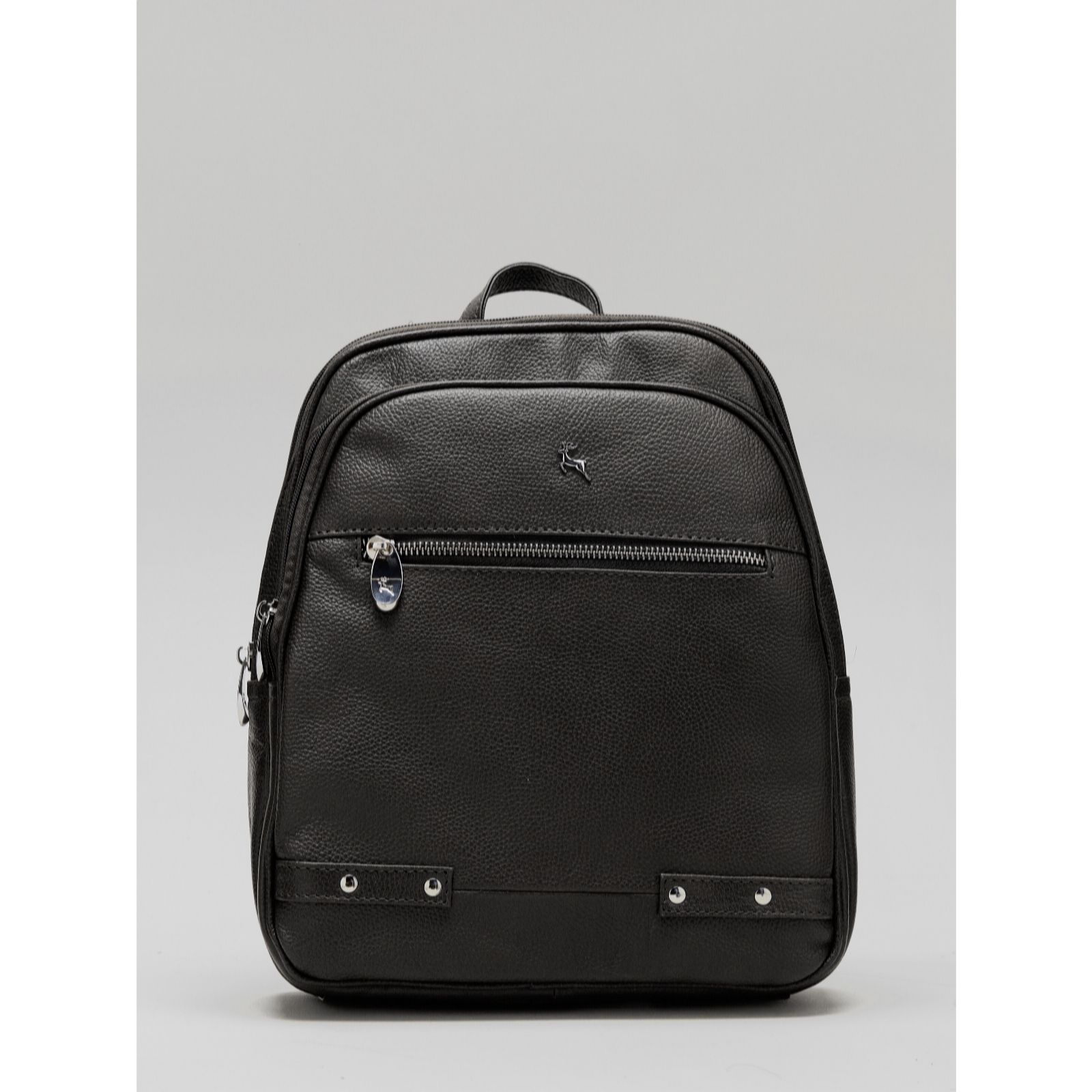 Ashwood Zip Detail Leather Backpack - QVC UK