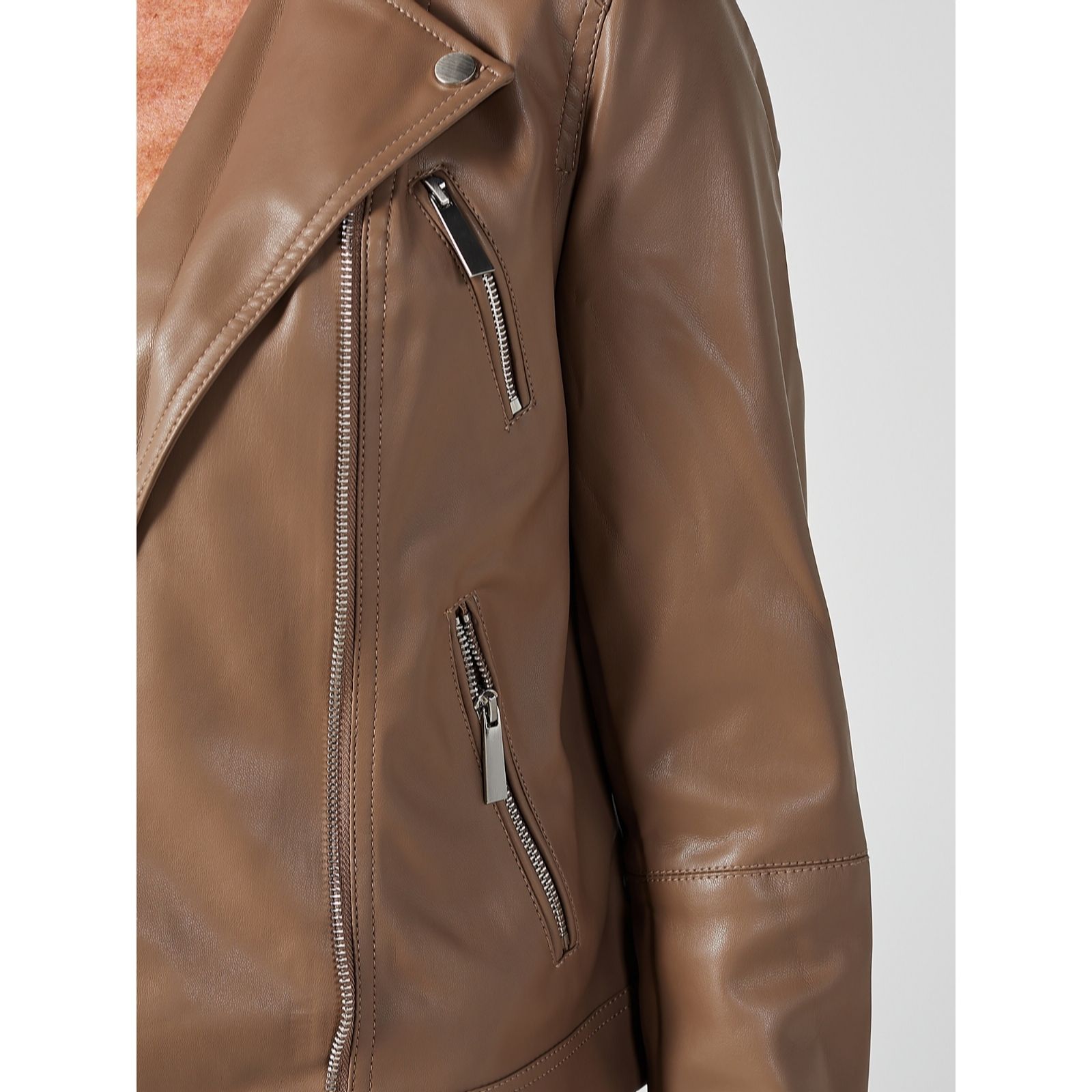 Outlet Ruth Langsford Faux Leather Biker Jacket - QVC UK