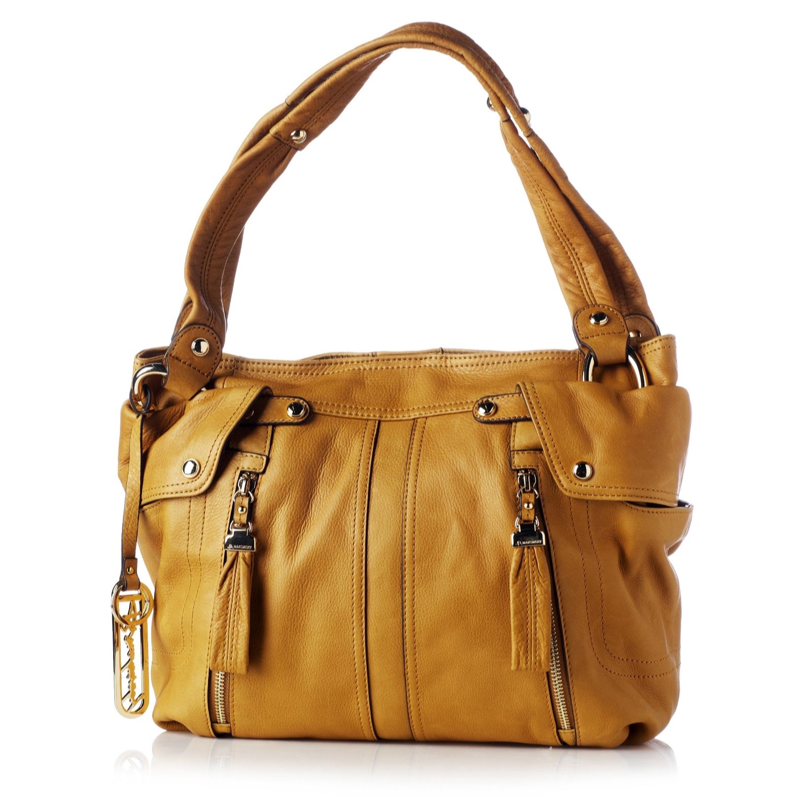 B Makowsky Sadie Leather Shopper Bag - QVC UK