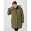 Centigrade Parka Coat With Hood and Faux Fur Trim
