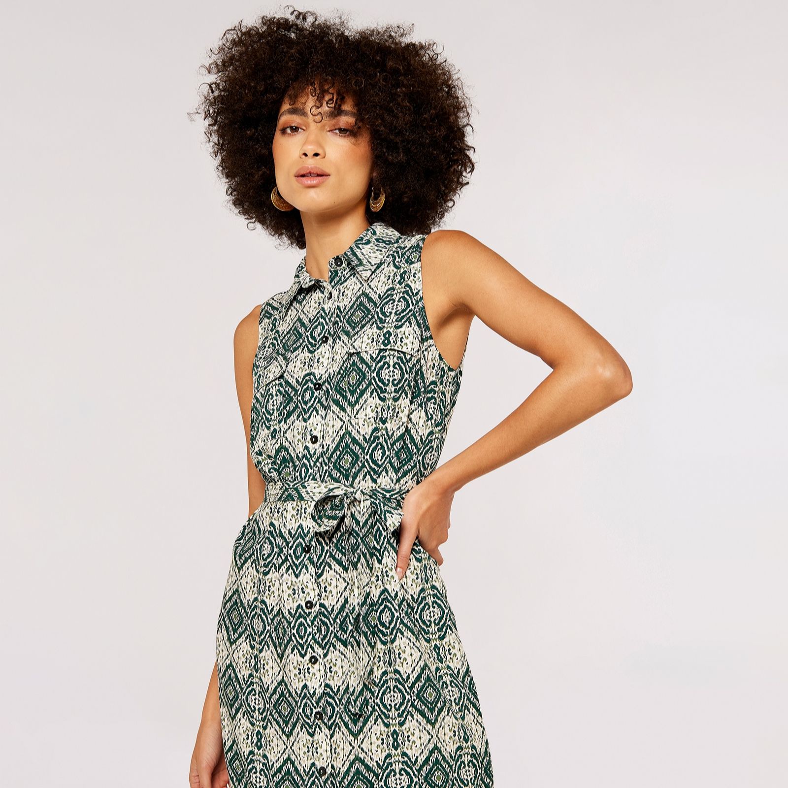 Apricot tribal outlet dress