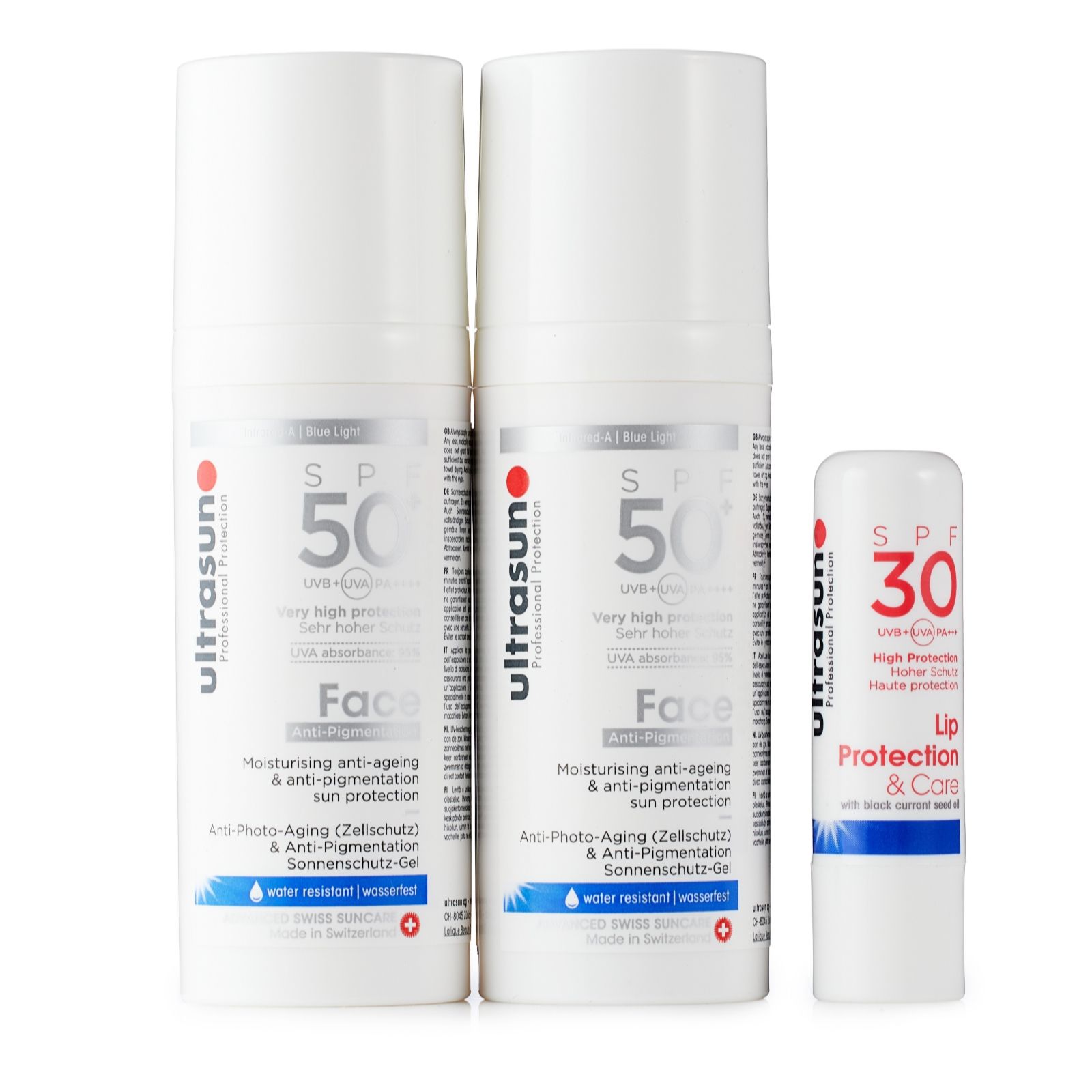 Ultrasun Three-Piece Anti-Pigmentation SPF 50 Face Duo with Lip