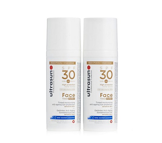 Ultrasun Sun Protection Tinted Face SPF 30 50ml Duo
