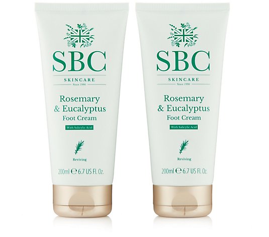 SBC Rosemary & Eucalyptus Foot Cream 200ml Duo