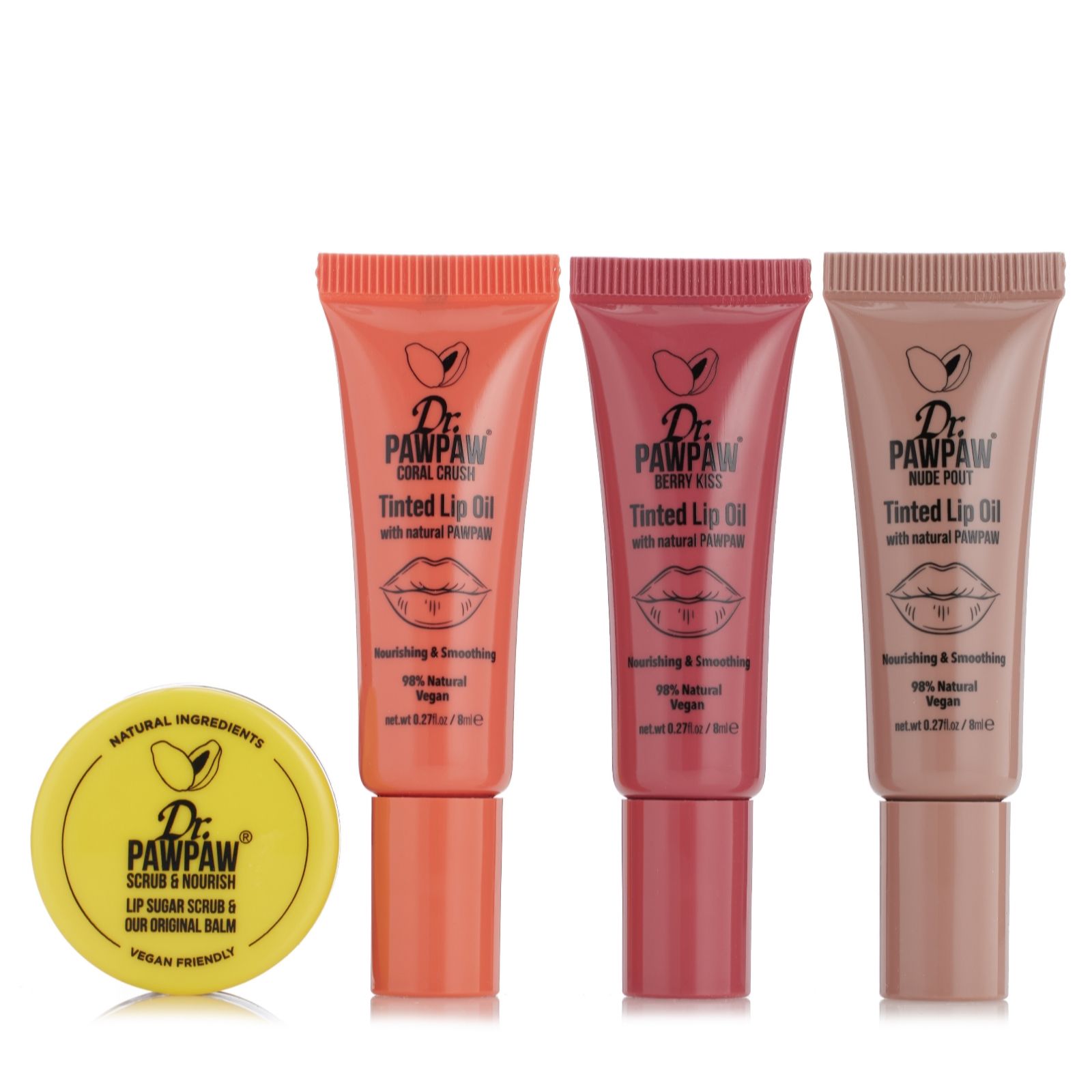 Dr Paw Paw Lip Oil Trio and Scrub