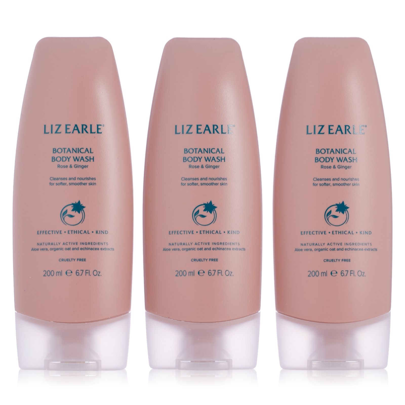 Liz Earle Rose & Ginger Body Wash Trio