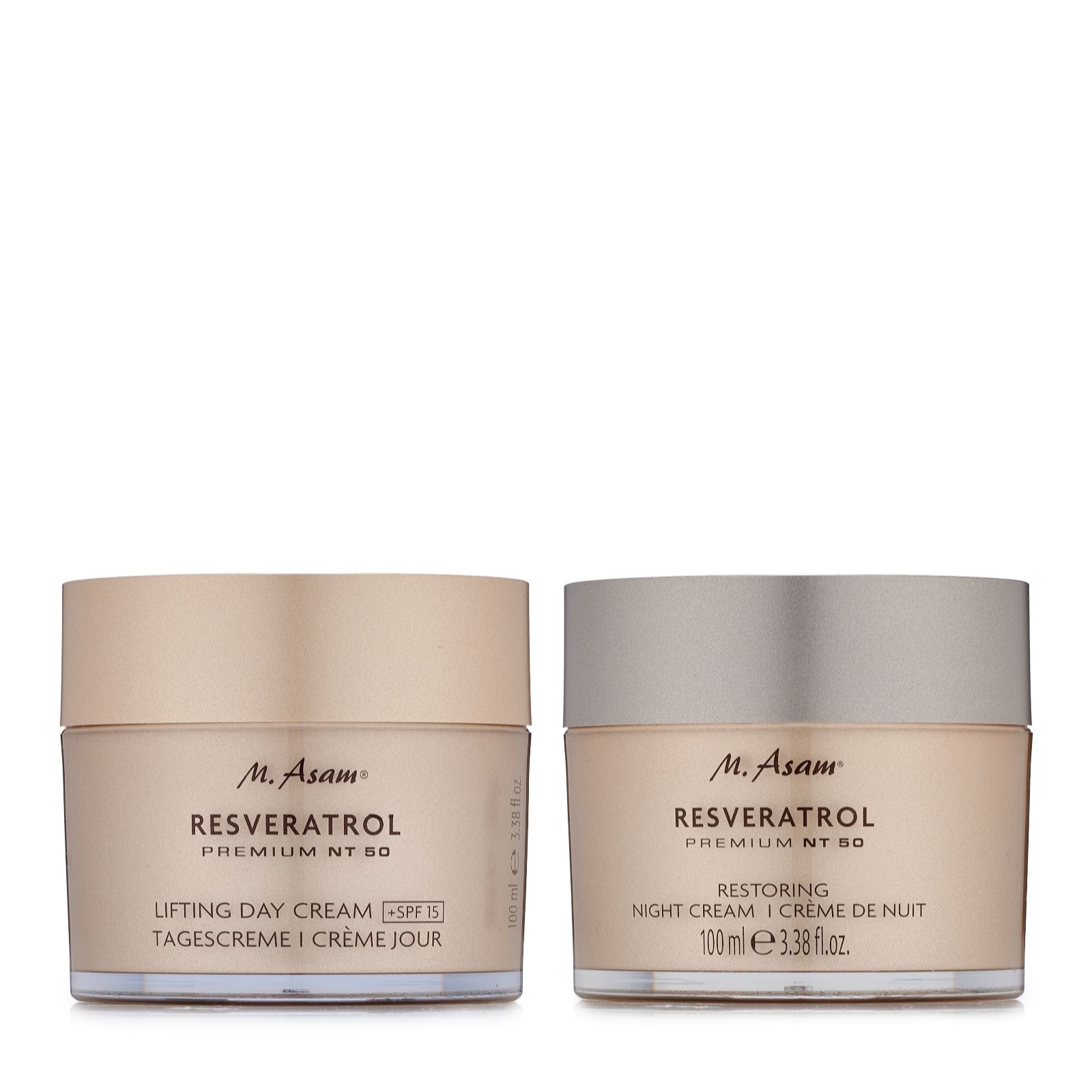 M.Asam Resveratrol Premium NT50 Day & Night Cream 100ml Duo