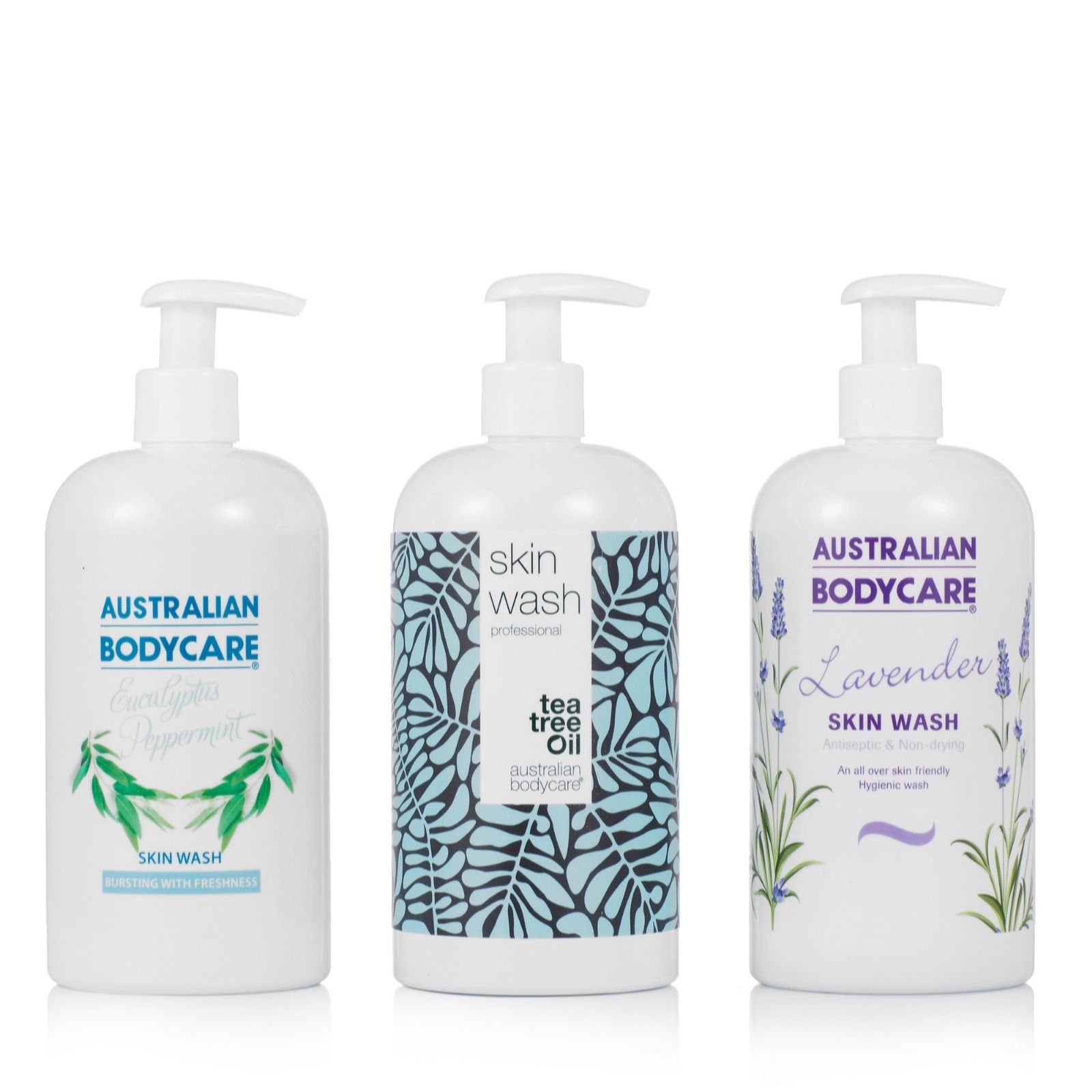 Bodycare Fragrance Skin Wash 500ml Trio - UK