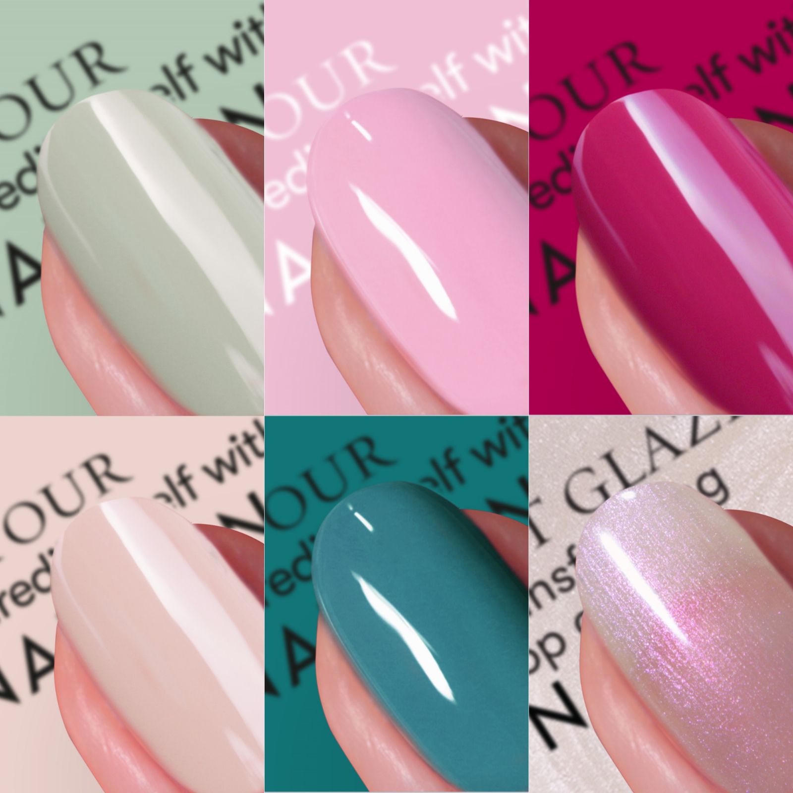 Nails Inc 6 Piece Get Glazed Collection QVC UK