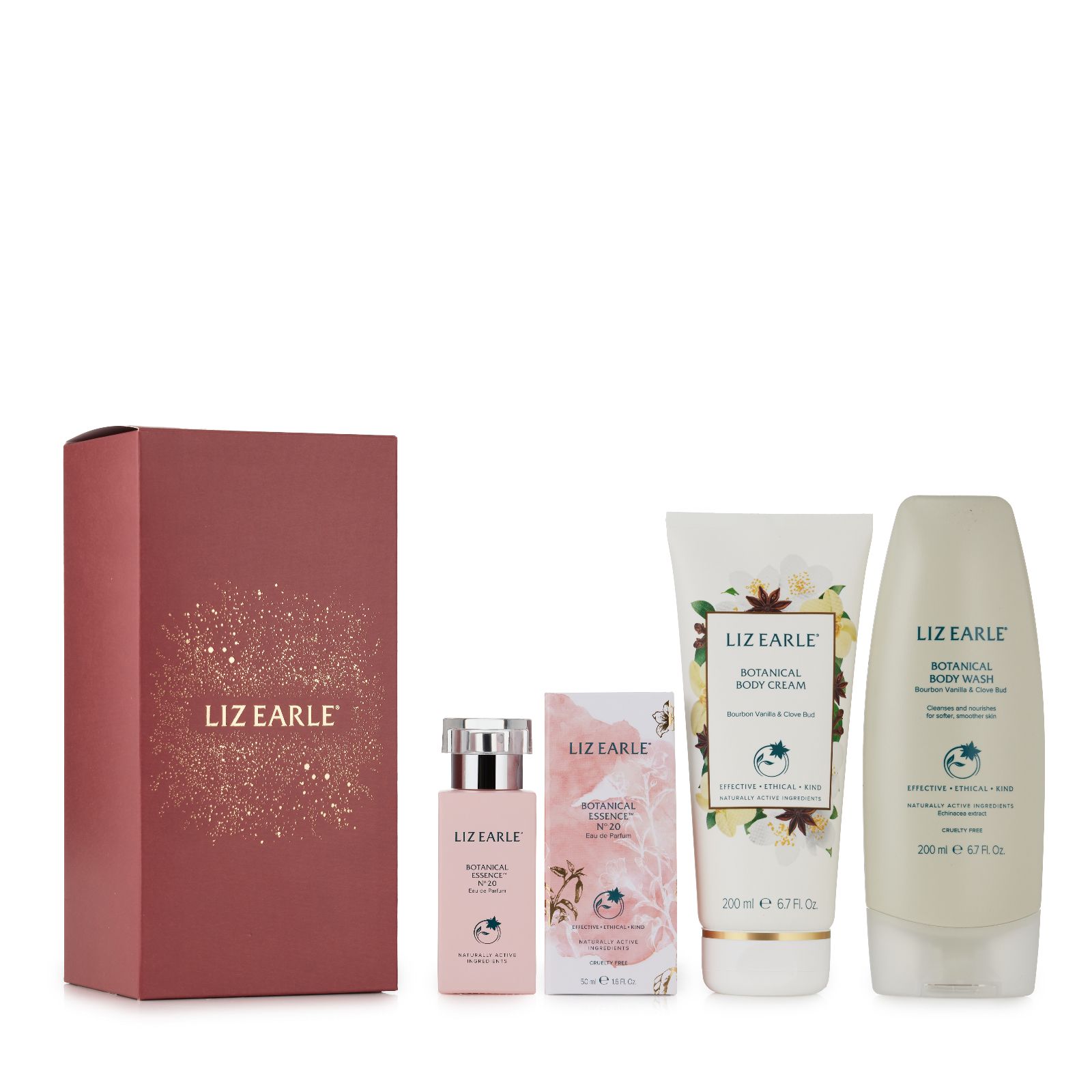 Liz Earle 3 Piece Bourbon Vanilla & Clove Bud Body & Fragrance Collection