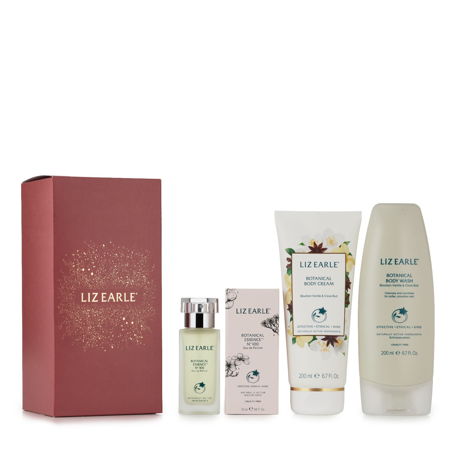 Liz Earle 3 Piece Bourbon Vanilla & Clove Bud Body & Fragrance Collection