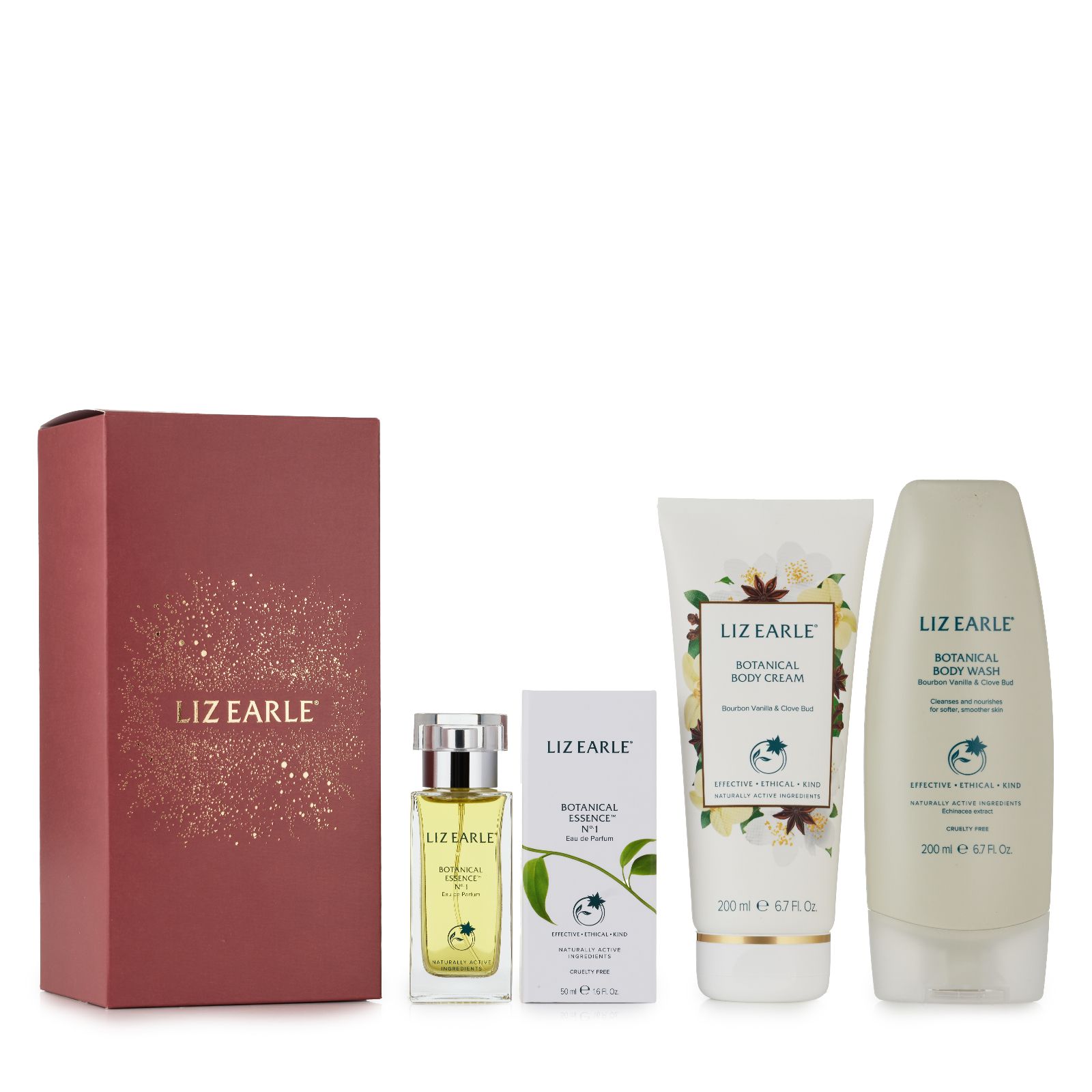 Liz Earle 3 Piece Bourbon Vanilla & Clove Bud Body & Fragrance Collection