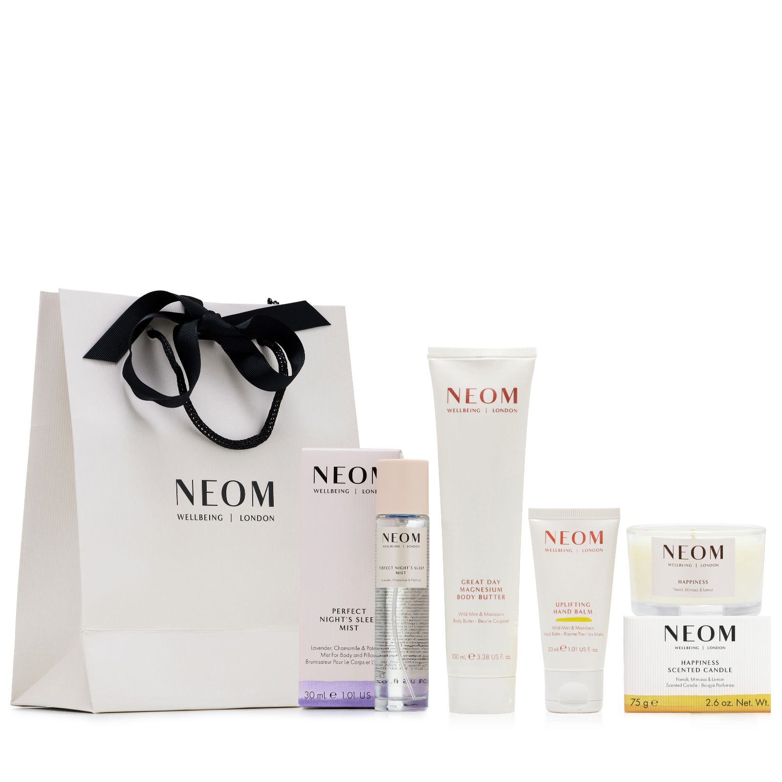NEOM Wellbeing Stocking Filler 4 Piece Collection