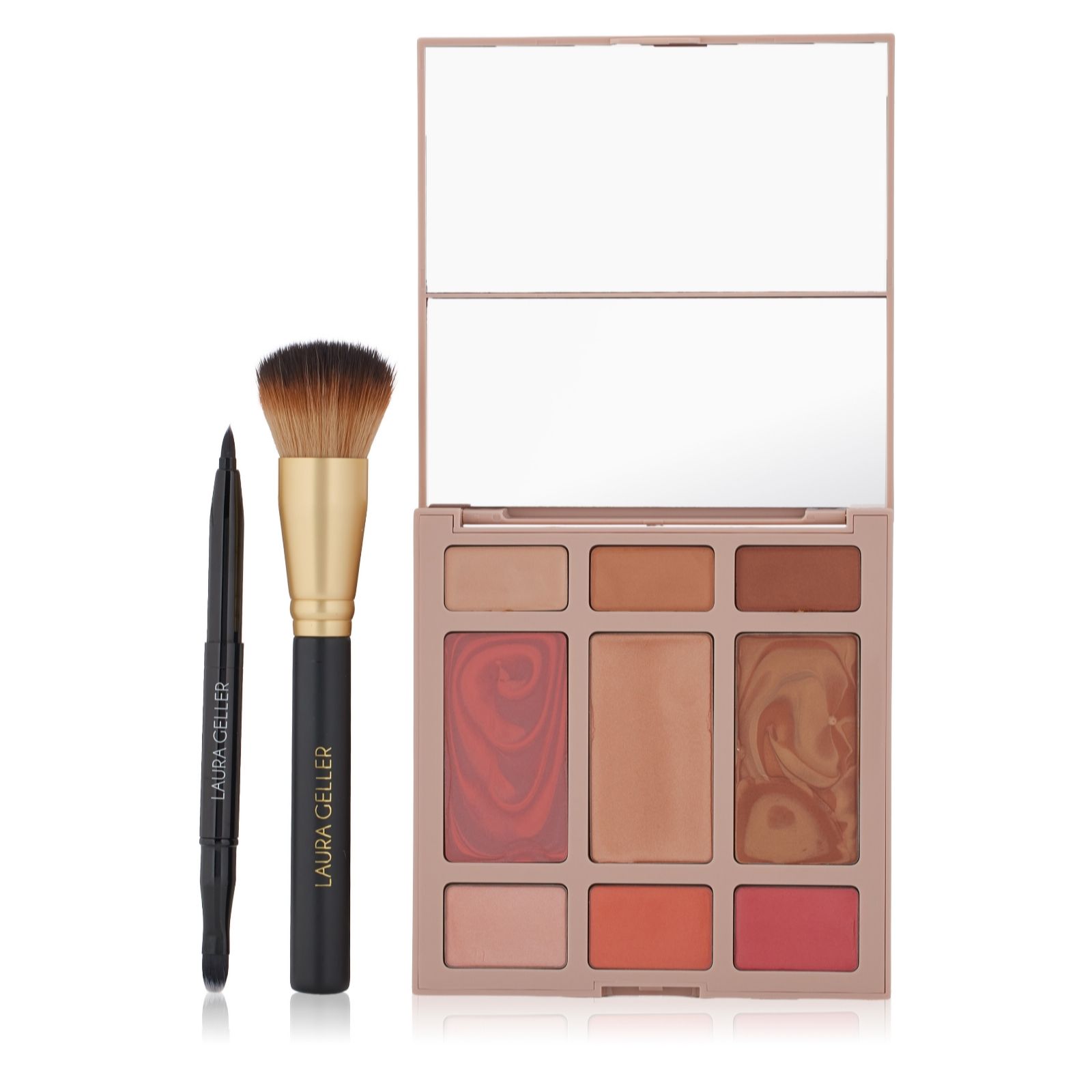 Laura Geller Best of Baked Cream All Over Face Palette & Brushes