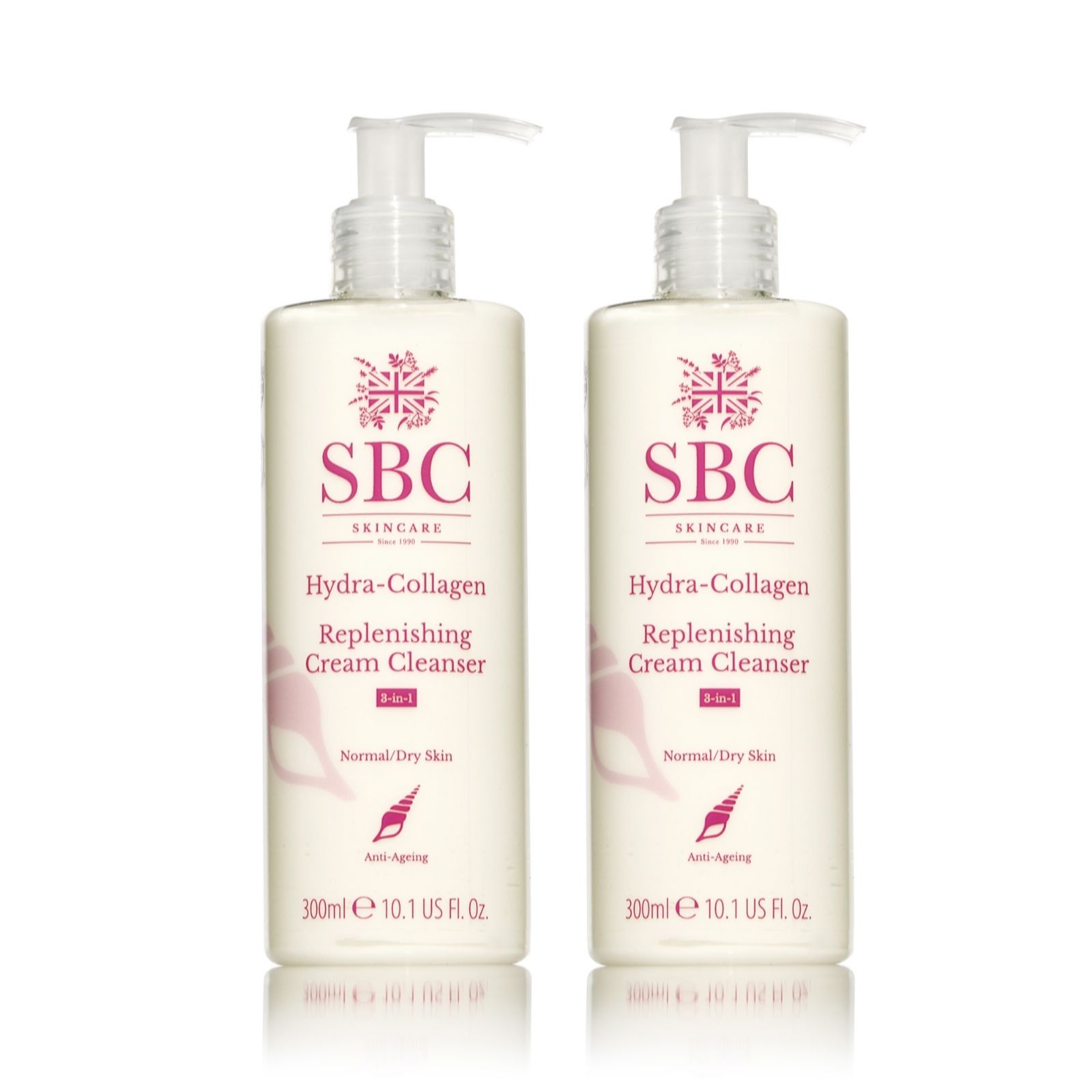 SBC Hydra-Collagen Cream Cleanser 300ml Duo